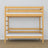 Natural Pine Wooden Bunk Bed – Slatted Frame, Durable Joinery Joints
