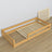 Lit bas pin naturel en bois – dimensions et schéma, Nizio