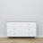 Commode 6S blanc avec chêne en bois – vue de côté, profondeur i profil