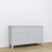 Commode 6S gris – en bois, szuflady fermé, vue frontale, Nizio