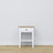 Table de chevet z tiroir N01 en bois blanc avec chêne – chambre, style scandinave