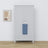 Armoire 2 portes z tiroir en bois gris – chambre, style scandinave
