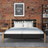 Doppelbett Holz Schwarz-Eiche – Seitenansicht, Proportionen und Form, Schlafzimmer