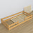 Lit bas pin naturel en bois – dimensions et schéma, Nizio