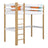 Hochbett aus Holz, Weiß-Eiche – Kinderzimmer, Massivholz, Scandi-Stil
