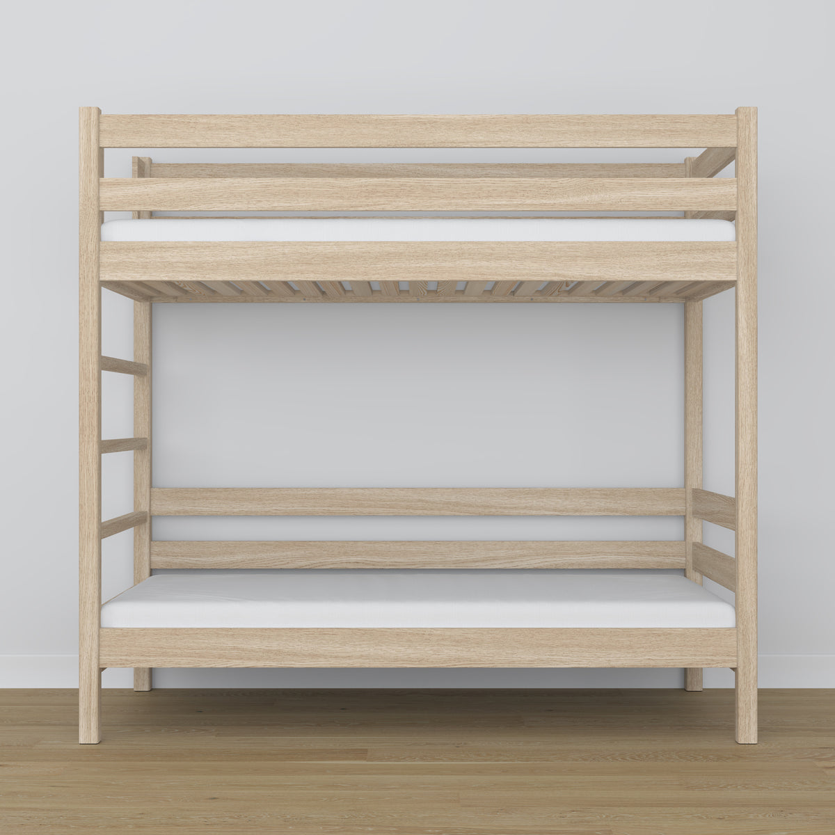 Oak Bunk Bed Bleached Oak – Close-up of Joints and Wood Details