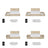 Lit double chêne blanchi z tiroir w chambre – décoration scandinave