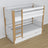 White and Oak Bunk Bed for Children – Mattress Drawer, Wooden, Nizio