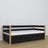 Sofabett mit Schublade Holz schwarz-eiche – Kinderzimmer, scandi Einrichtung