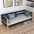 Bettsofa aus Holz Schwarz-Eiche – Seitenansicht, Form und Proportionen des Möbelstücks