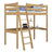 Oak Loft Bed with Desk Natural Oak – Children’s Room, Scandi Nizio