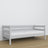 Sofabett grau aus Holz – Maße und Schema, Nizio