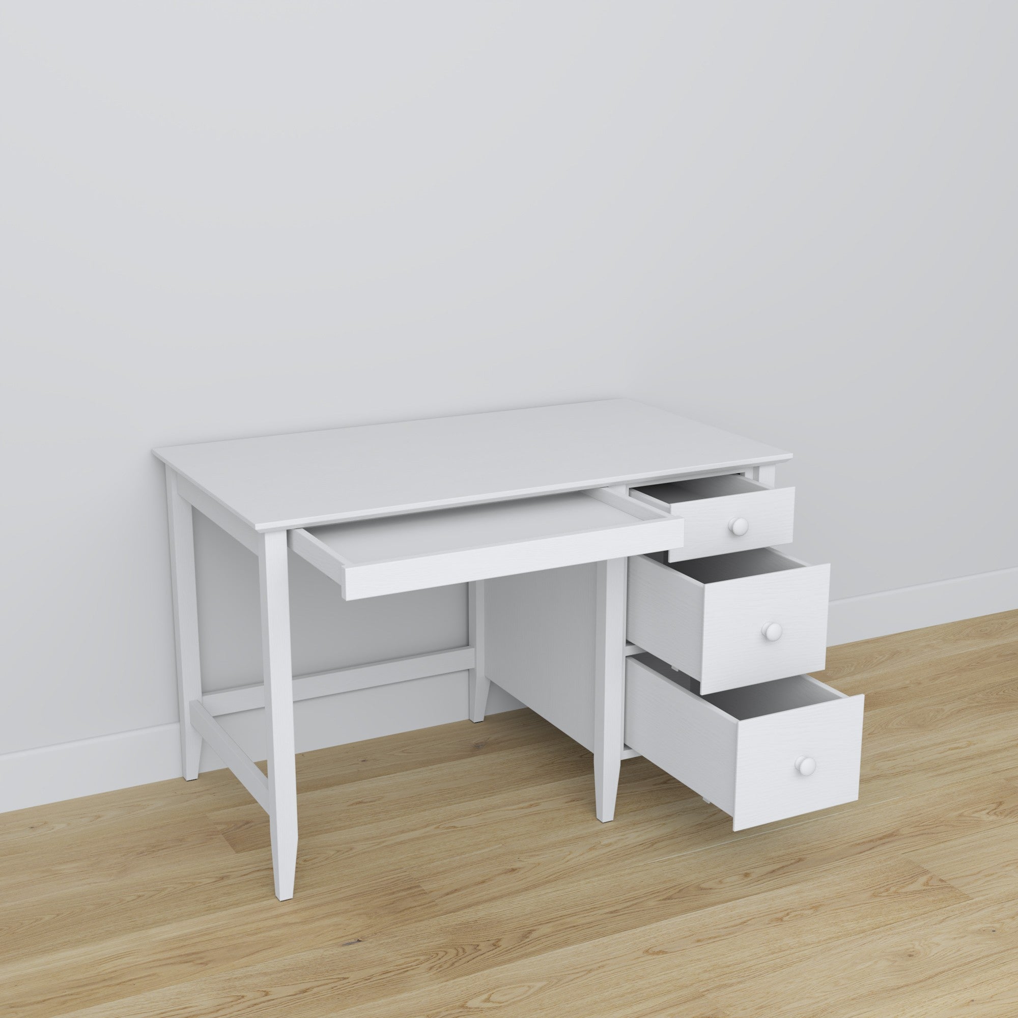 Bureau 3S en bois blanc w bureau – décoration scandinave, Nizio