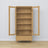 Vitrine 1S en chêne chêne naturel dans le salon – décoration scandinave, Nizio