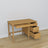 Bureau 3S en pin pin naturel – tiroirs ouverts, rangements pour documents