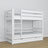 Lit superposé en bois blanc – dimensions et schéma z tiroir na matelas