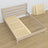 Doppelbett Eiche gebleicht – Maße und Schema, Nizio Home