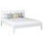 En bois lit double N01 blanc – vue générale, bois massif en pin
