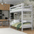 Grey Wooden Bunk Bed – Two Sleeping Areas in One, Safe Construction