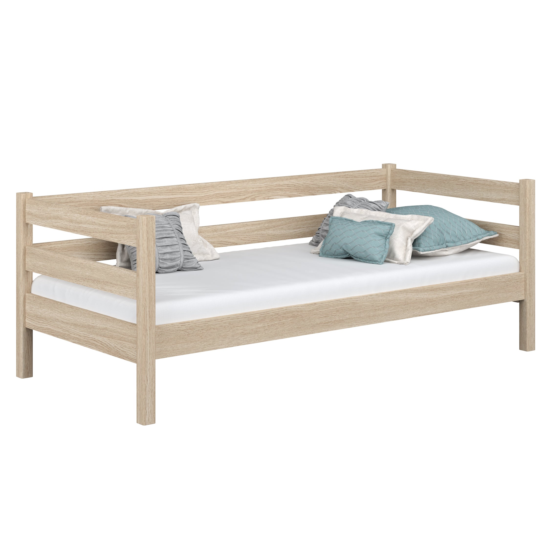 Sofa-Bett Eiche gebleicht – Kinderzimmer, skandinavischer Stil Nizio