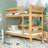 Etagenbett Holz Kiefer natur – Kinderzimmer, Massivholz, skandinavischer Stil