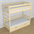 Clear Pine Wooden Bunk Bed – Ladder and Joint Details, Children’s Room