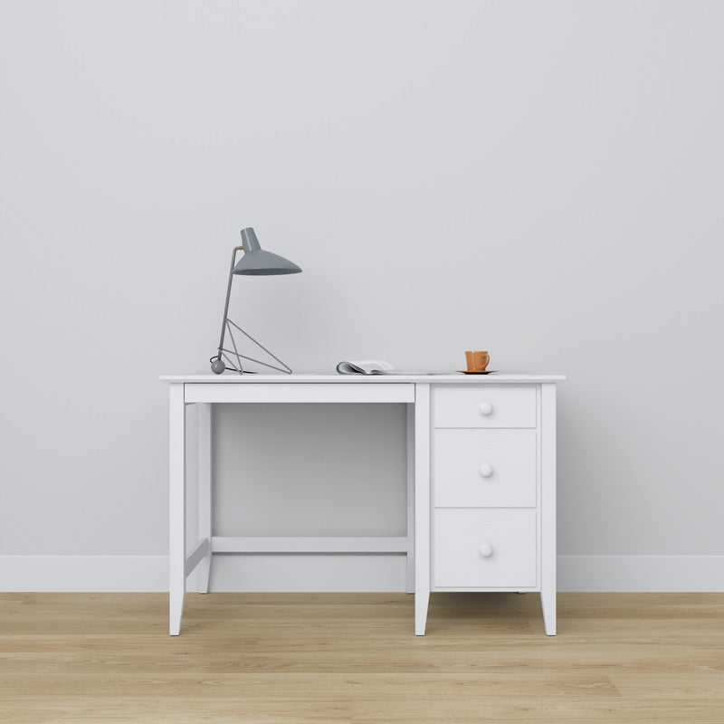 Desk 3S Scandi wooden in custom RAL/NCS color – solid wood, Nizio