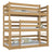 Lit superposé 3 niveaux en bois chêne naturel – trois couchages, chambre d'enfant scandinave