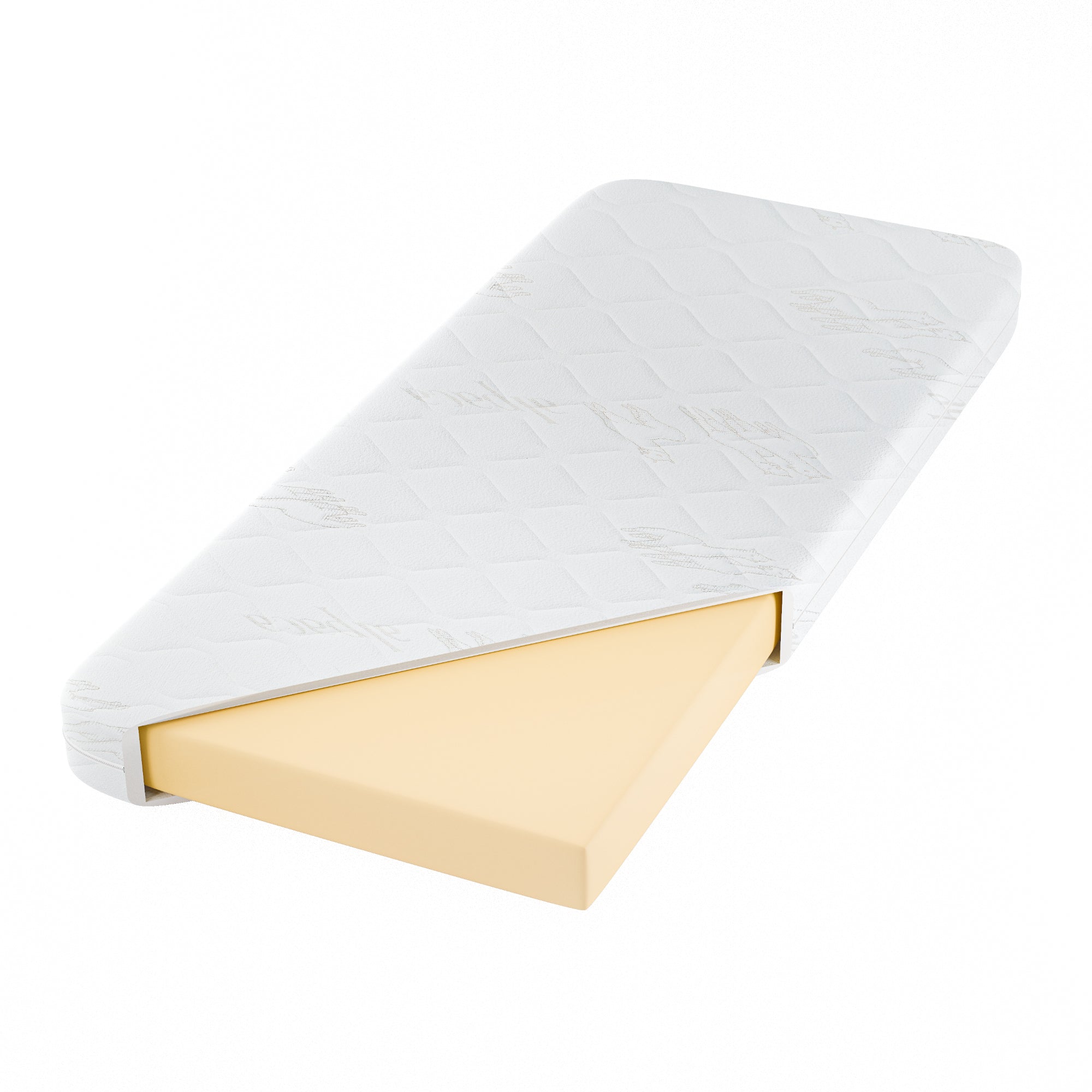 Matelas pour tiroir Nizio – gros plan sur le matériau et l'épaisseur