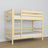 Clear Pine Wooden Bunk Bed – Side View, Nizio Home