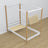 White-oak canopy bed with drawer made of wood – dimensions, Nizio