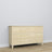 Commode 6S pin incolore – en pin, szuflady fermé, vue frontale, Nizio