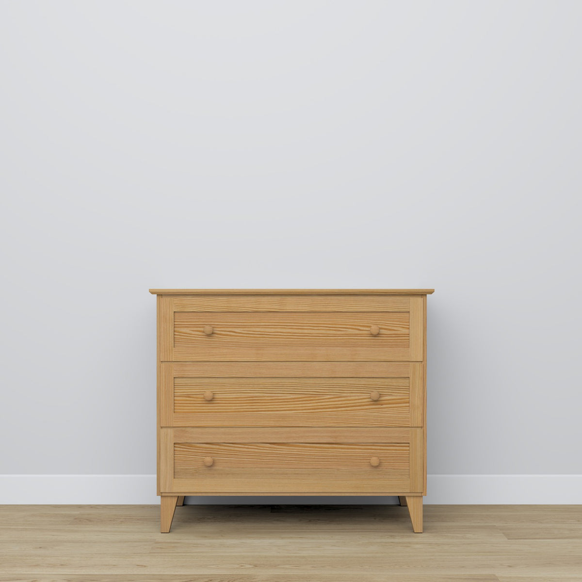 Commode 3S en pin pin naturel – plateau et détails, haute qualité Nizio Home