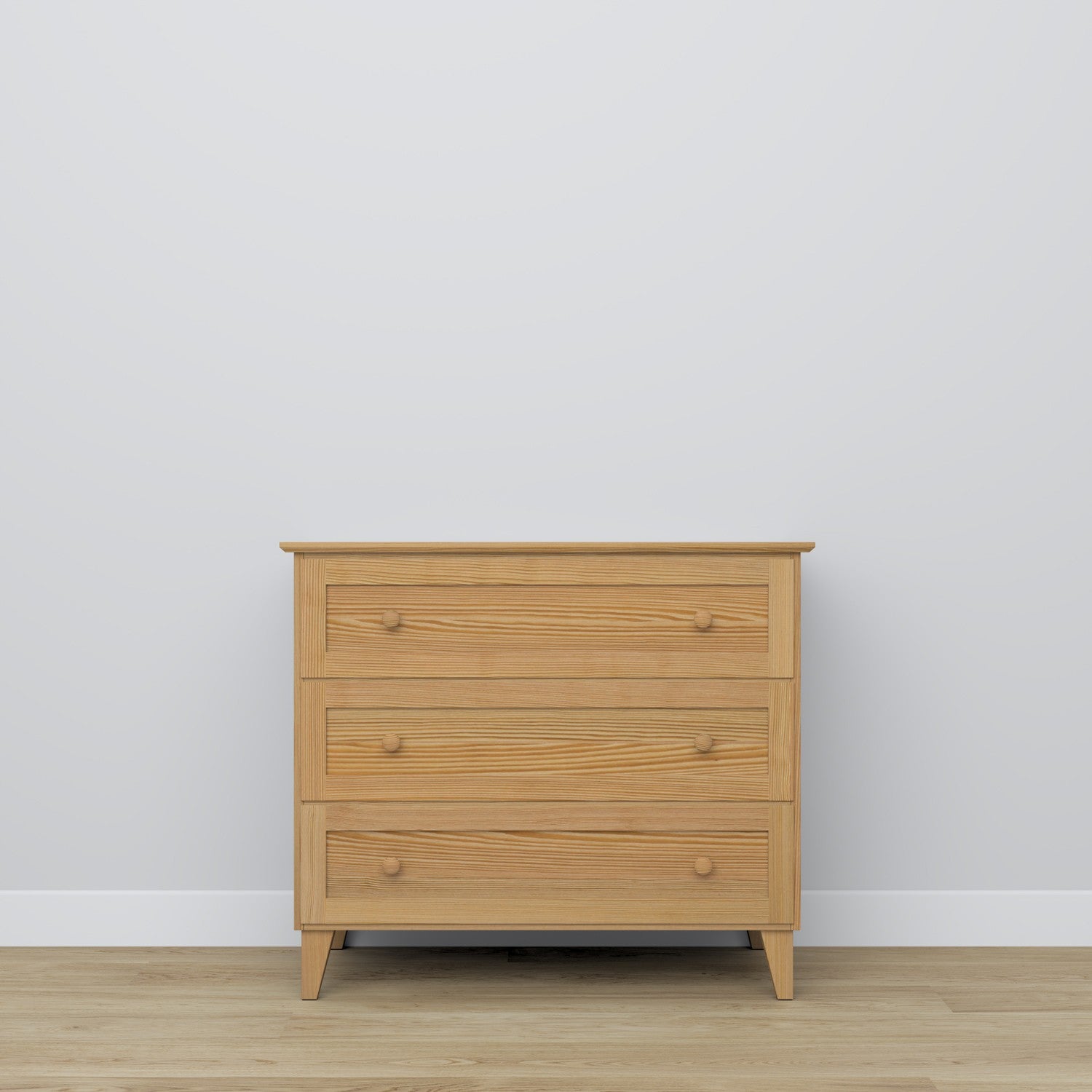 Commode 3S en pin pin naturel – plateau et détails, haute qualité Nizio Home