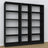 Bookcase black – wooden joints, close-up of workmanship quality