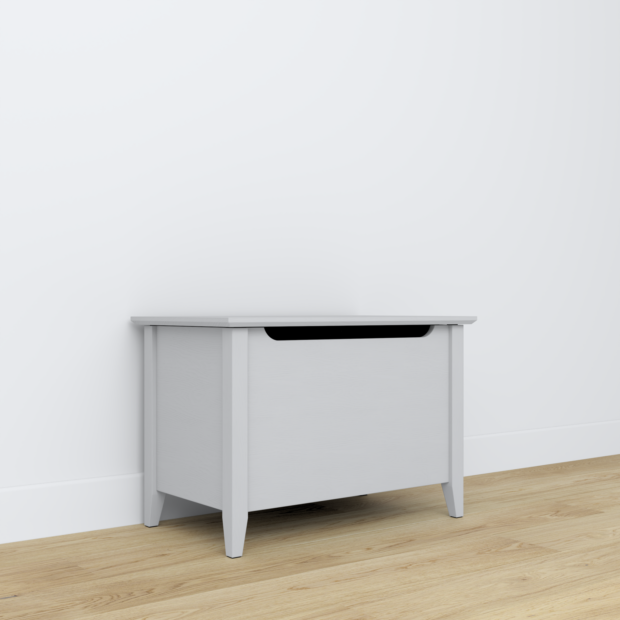 Coffre Scandi en bois gris