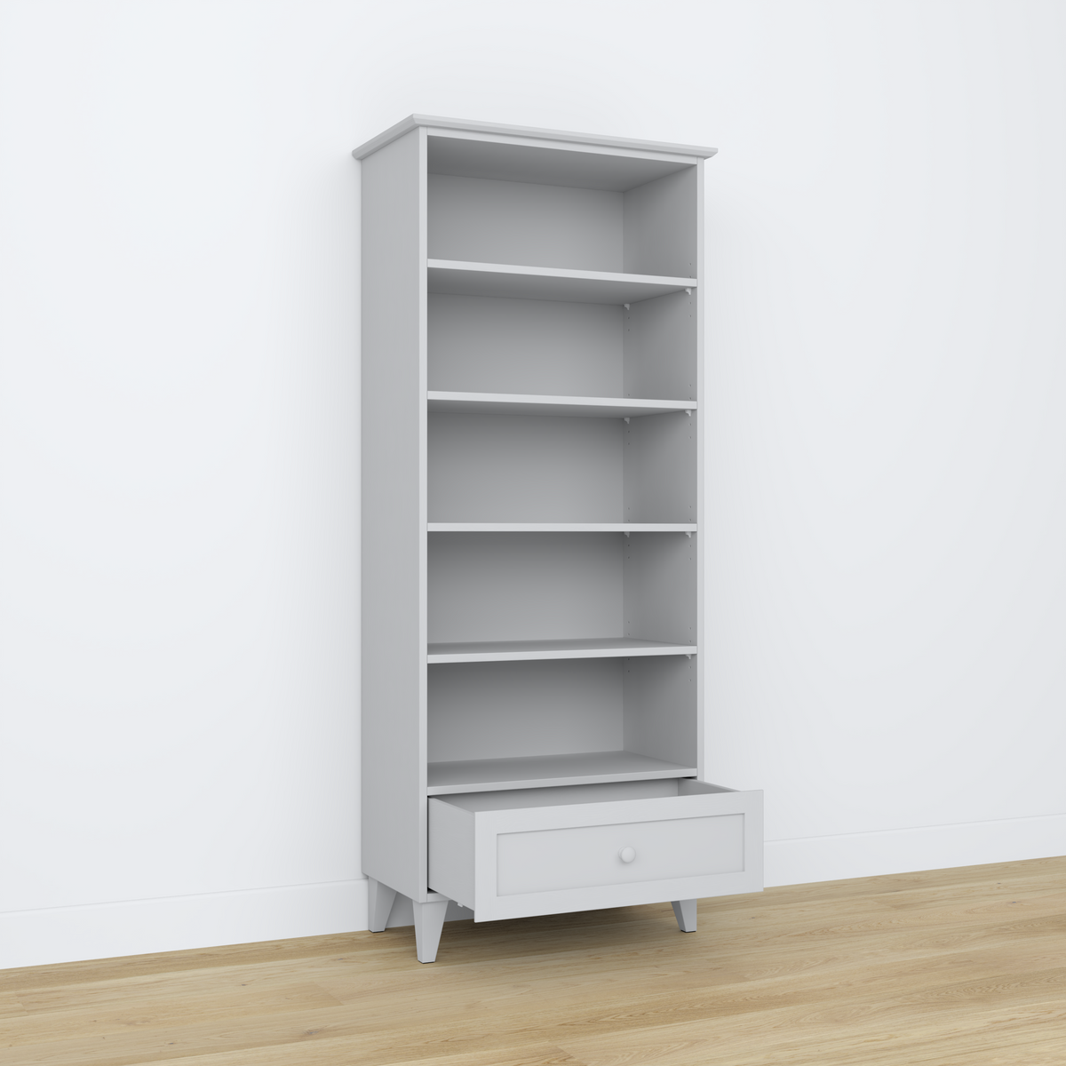 Holzregal 1S 80 Scandi grau