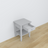 Table de chevet 1S N01 Scandi en bois gris