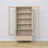 Oak Display Cabinet 1S 90 Scandi bleached oak
