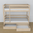 Oak Bunk Bed Bleached Oak with Drawer – Dimensions and Diagram, Nizio