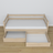 Sofa-lit en chêne chêne blanchi – vue en biais, scandinave