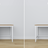 Bureau 3S Scandi en bois blanc / chêne naturel