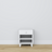 Table de chevet 1S N02 Scandi en bois blanc