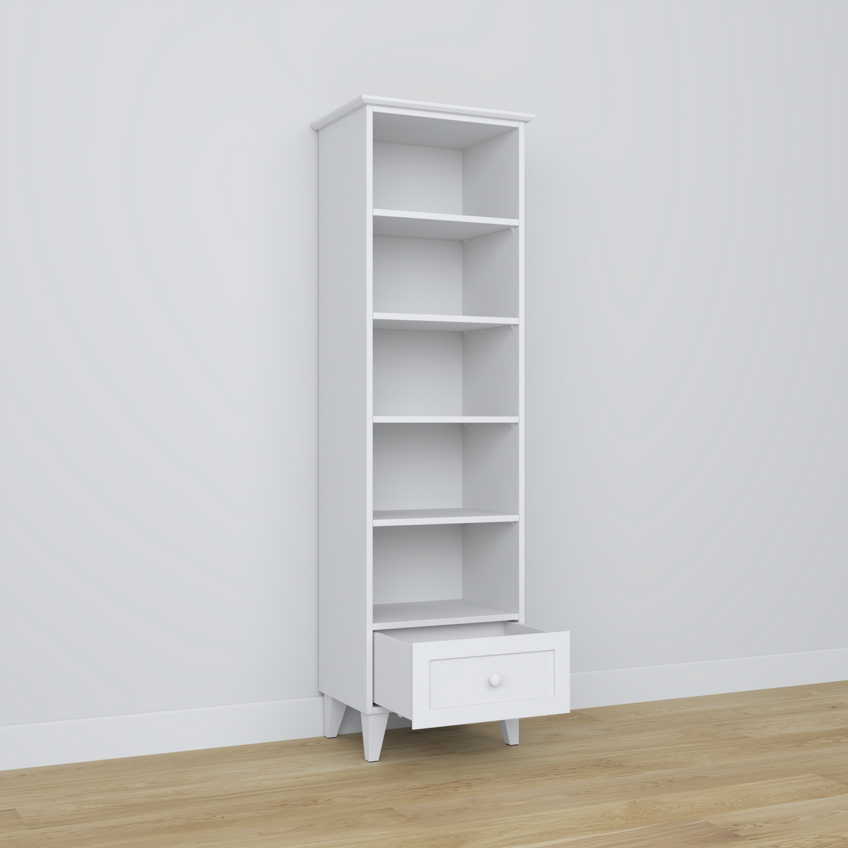 Étagère 1S 57 Scandi en bois blanc