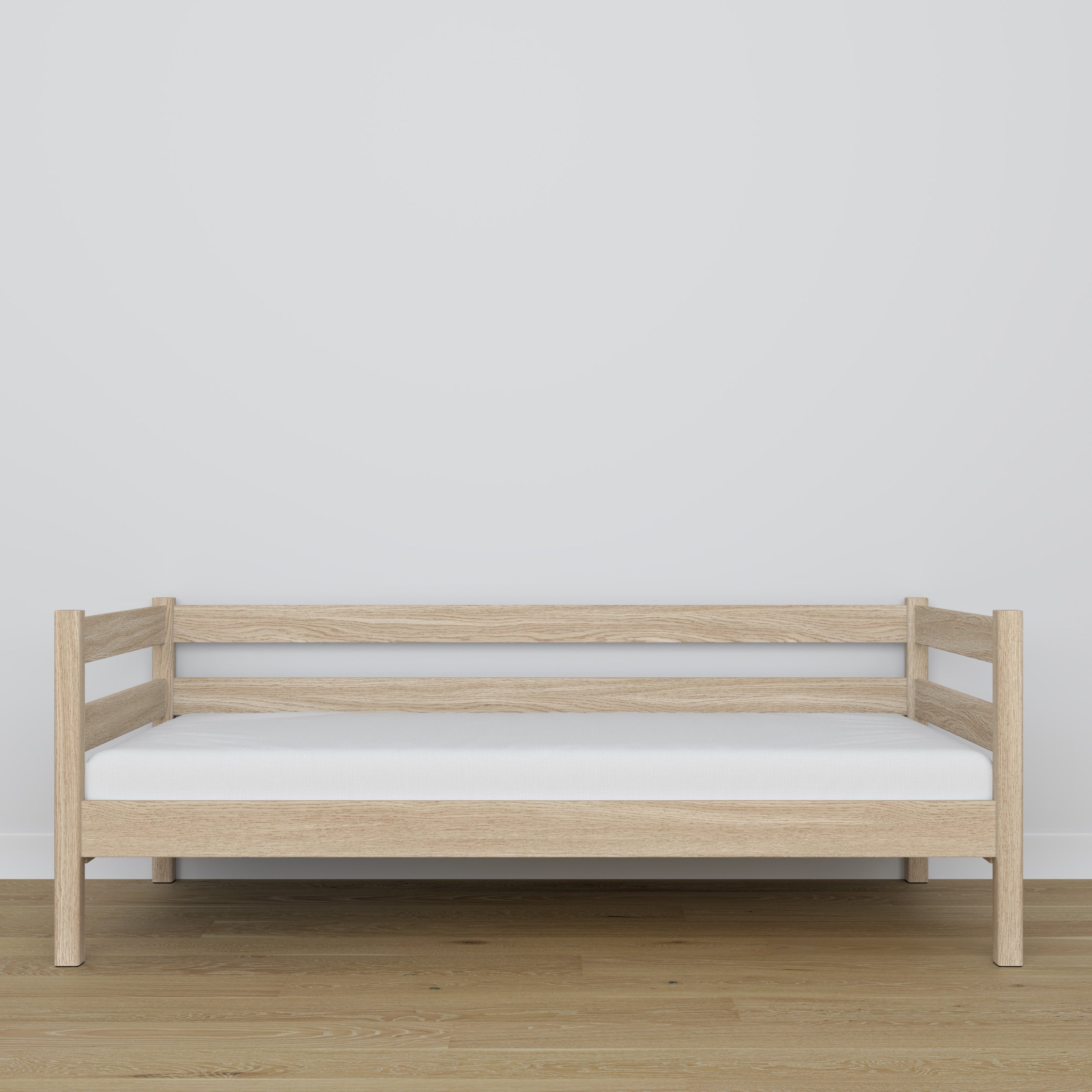 Sofa-Bett Eiche gebleicht – Holz- und Verbindungsdetails, Nizio Home