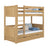 Oak Bunk Bed with Drawer Natural Oak – Children’s Room, Solid Wood, Scandi