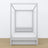 Lit gris avec baldaquin – tiroir ouvert, en bois, Nizio Home