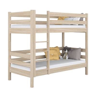 Oak Bunk Bed Bleached Oak – Children’s Room, Solid Wood, Scandinavian Style