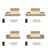 Double bed natural oak made of oak – dimensions and diagram, Nizio Home