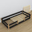 Niedriges Bett Schwarz-Eiche aus Holz – Maße und Schema, Nizio
